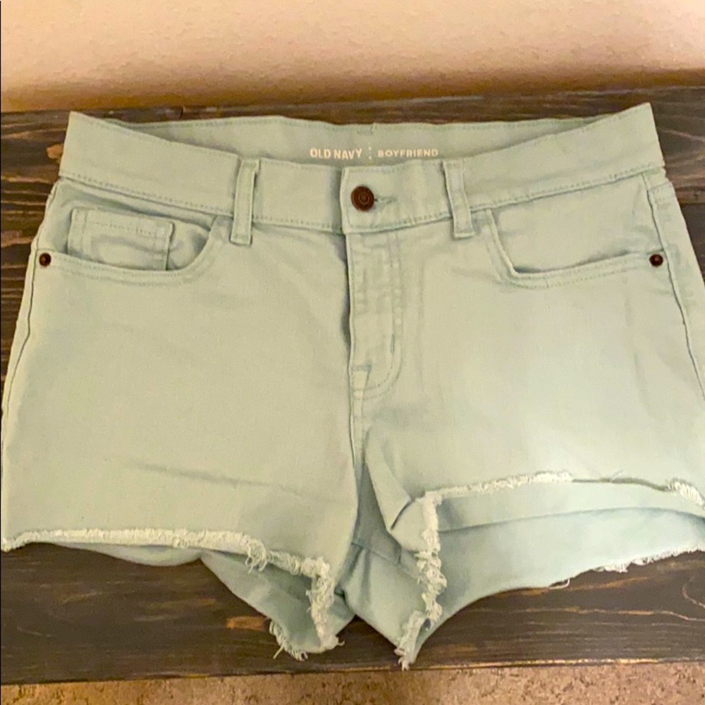 Women’s mint color old navy shorts